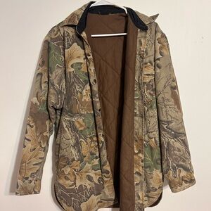 90’s Realtree Advantage Men's Camo Quilted Jacket - Brown/Green